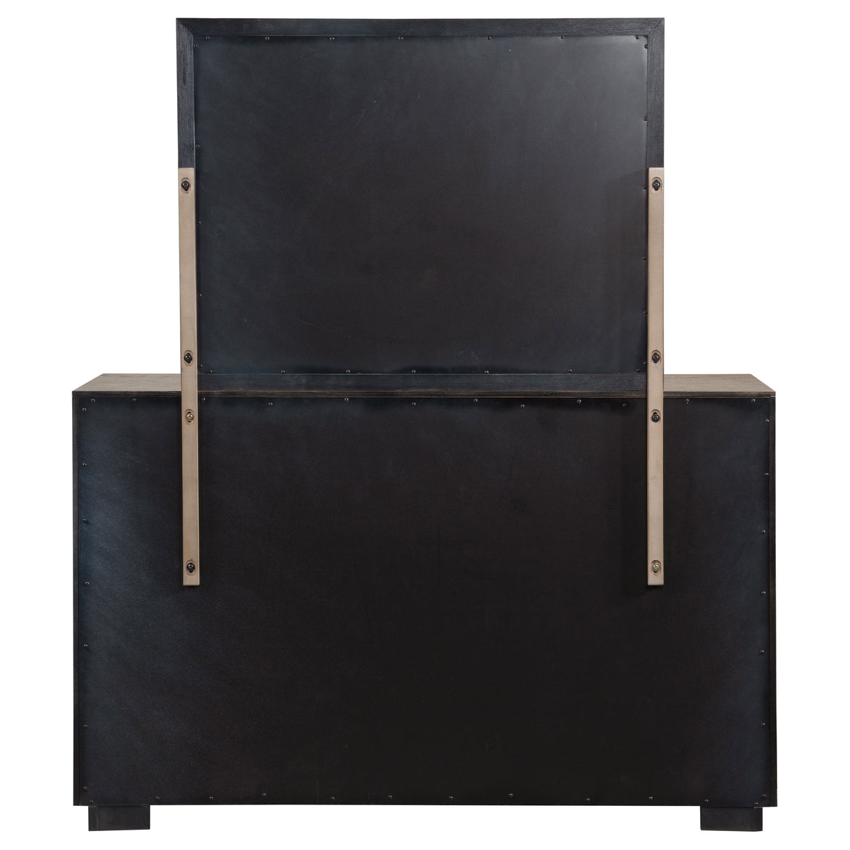 Kenora 6-Drawer Dresser and Mirror in Barley Brown