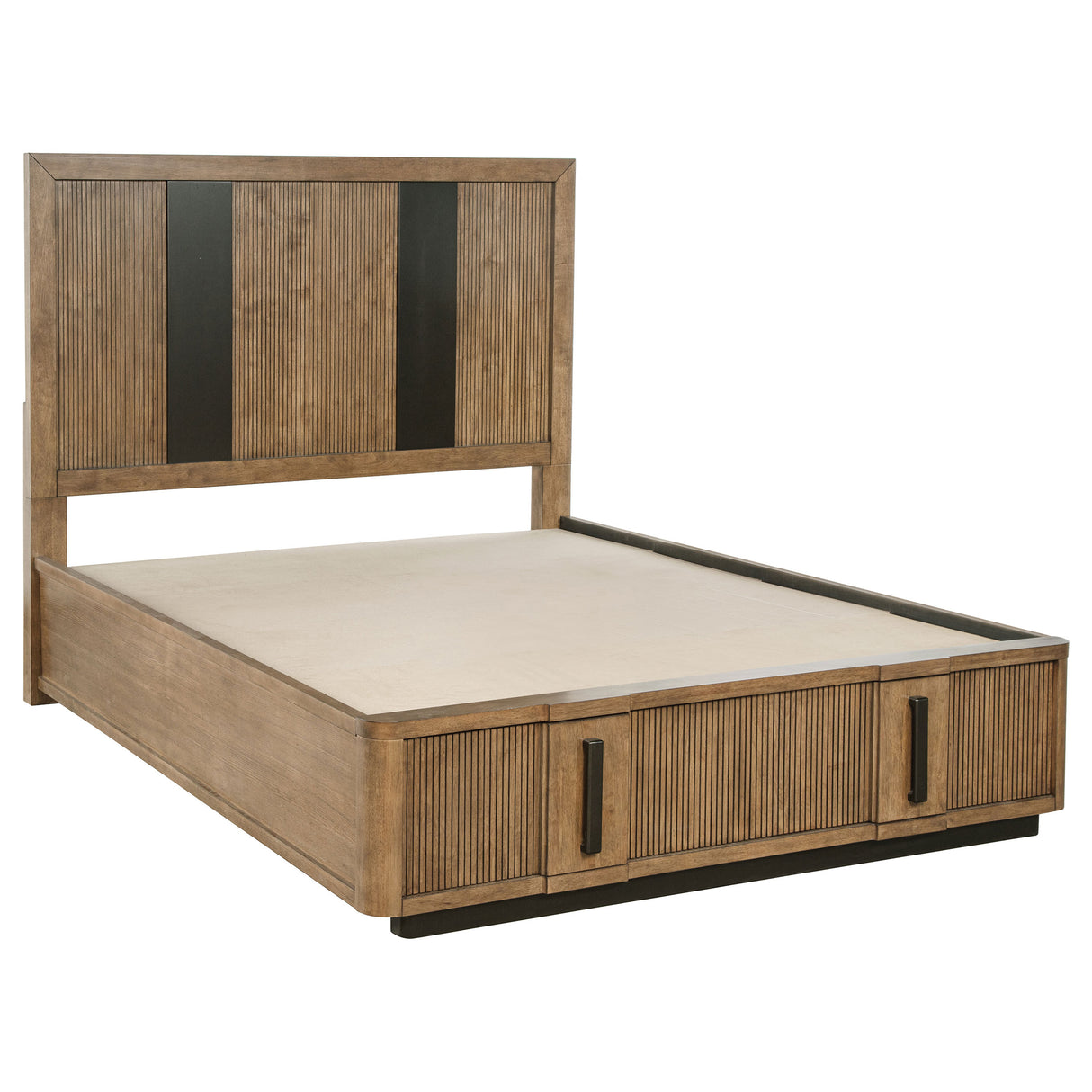 Terrace 2-Drawer California King Storage Bed, Ash Brown