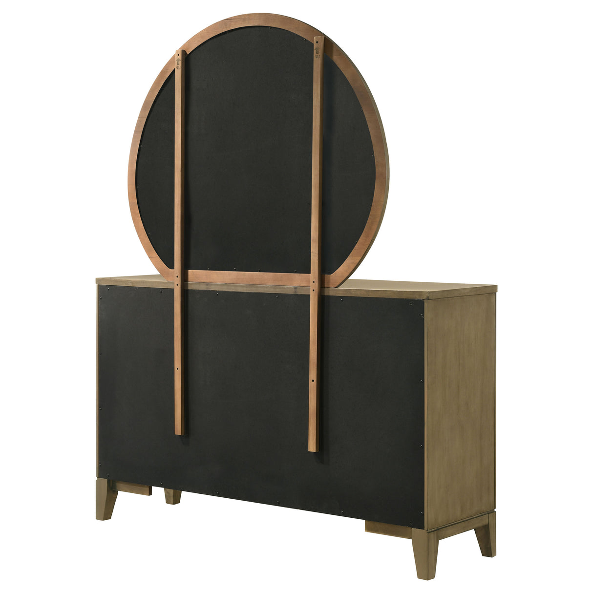 Granada 8-Drawer Dresser with Mirror - Natural Pine
