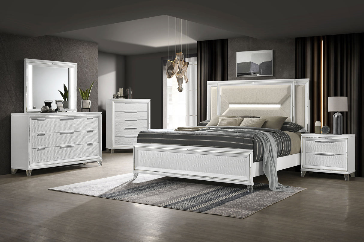 Marmore 5-Drawer Chest of Drawers, White