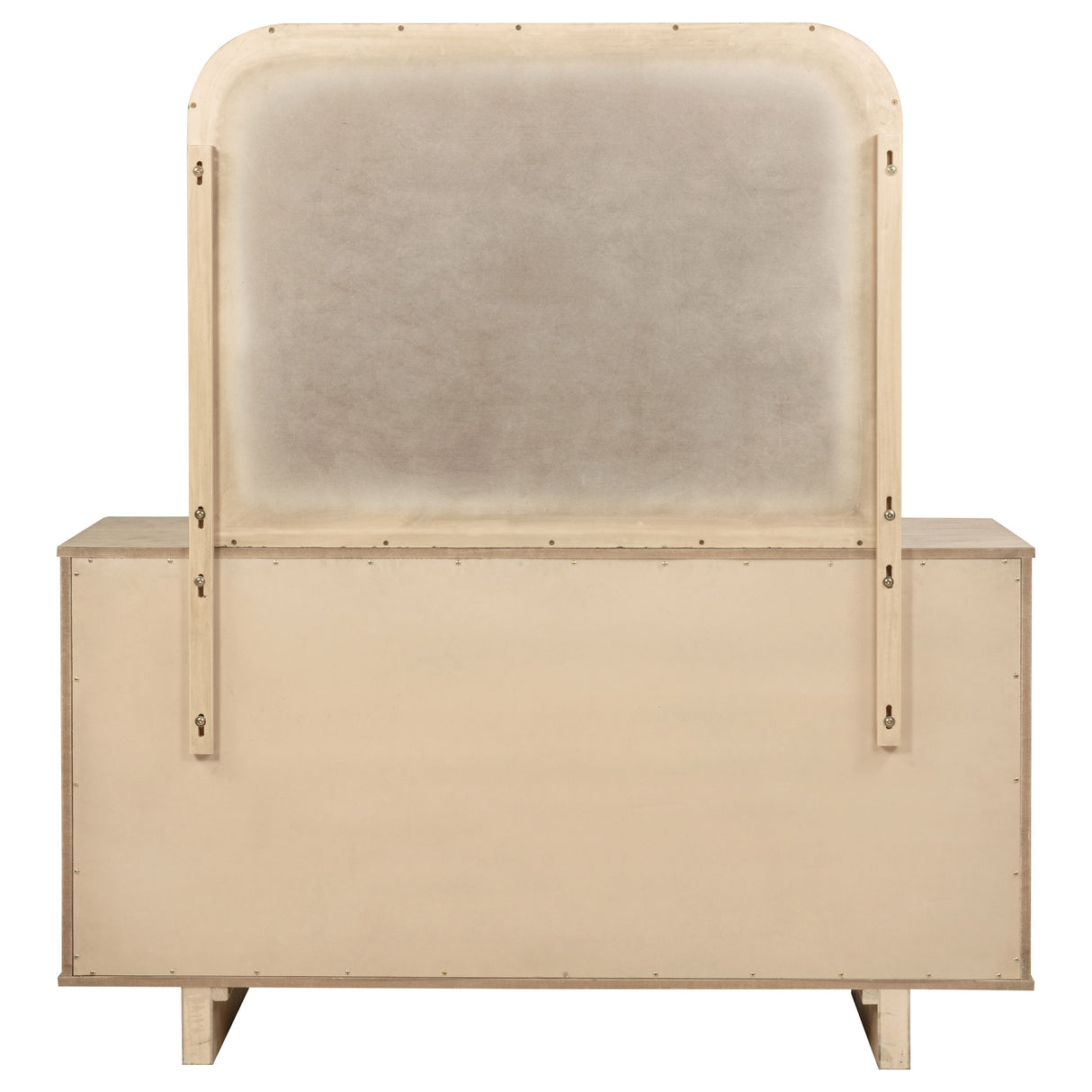 Kailani 9-Drawer Dresser and Mirror in Beige Oak