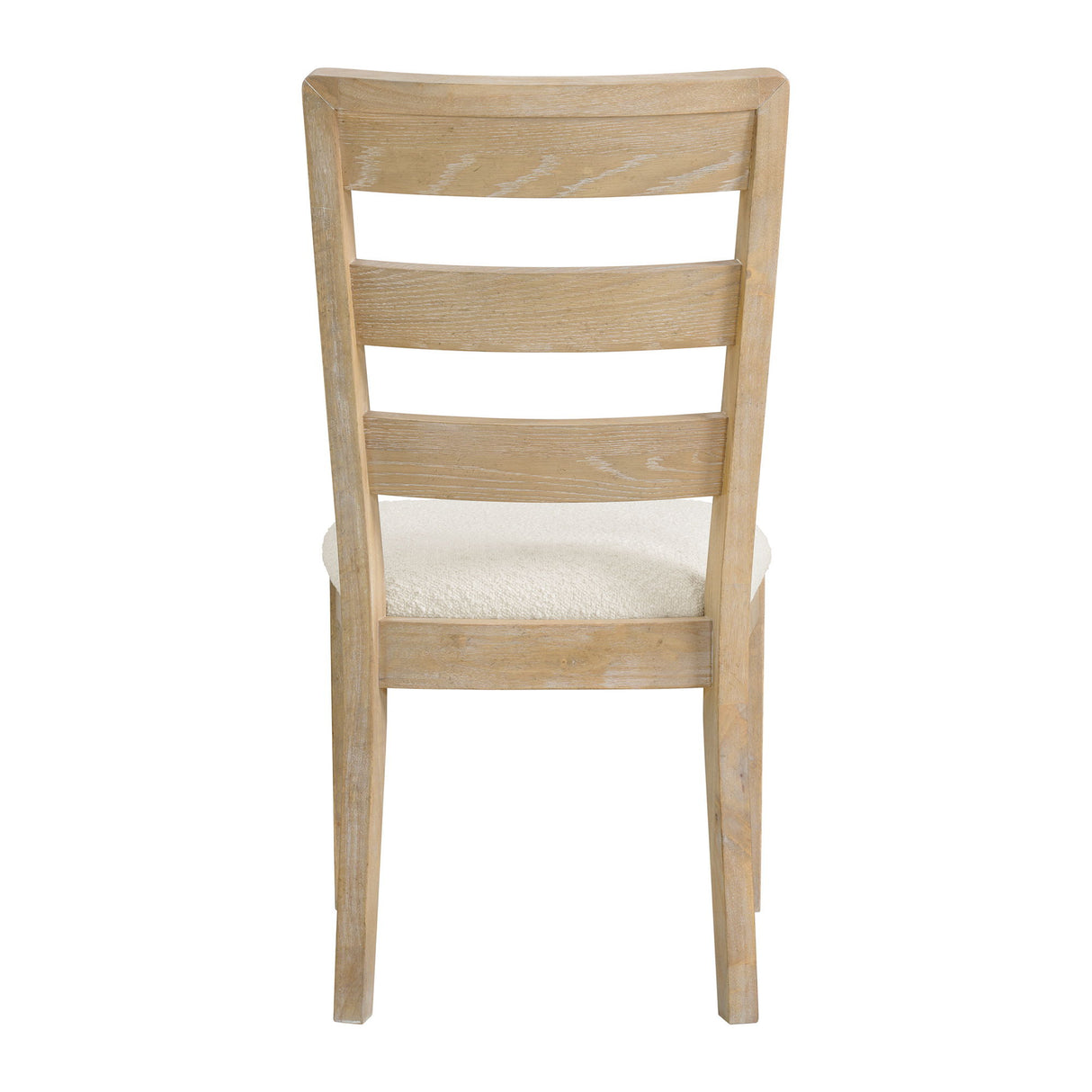 Upholstered Dining Chair With Ladder Back Design (Set of 2)