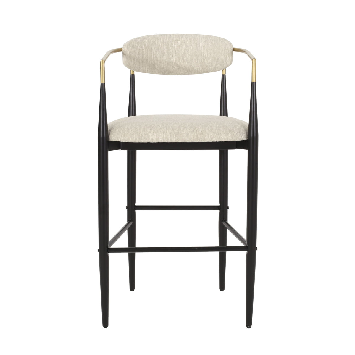 Upholstered Bar Stools With Backs For Kitchen Island (Set of 2)