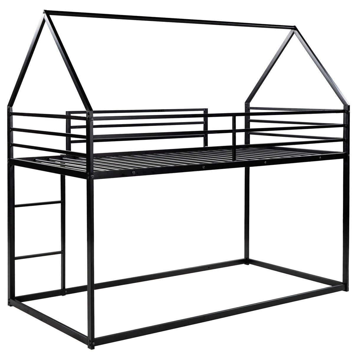 House Bunk Bed With Built In Ladder