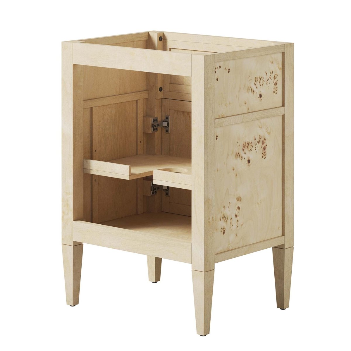 24" Burgundy Wood Bathroom Vanity Cabinet (Sink Basin Not Included) - Bathroom Fixtures - Alpine Outlets
