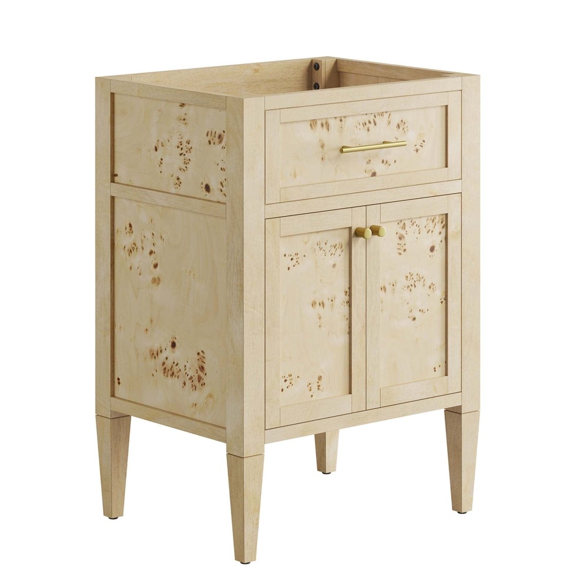 24" Burgundy Wood Bathroom Vanity Cabinet (Sink Basin Not Included) - Bathroom Fixtures - Alpine Outlets