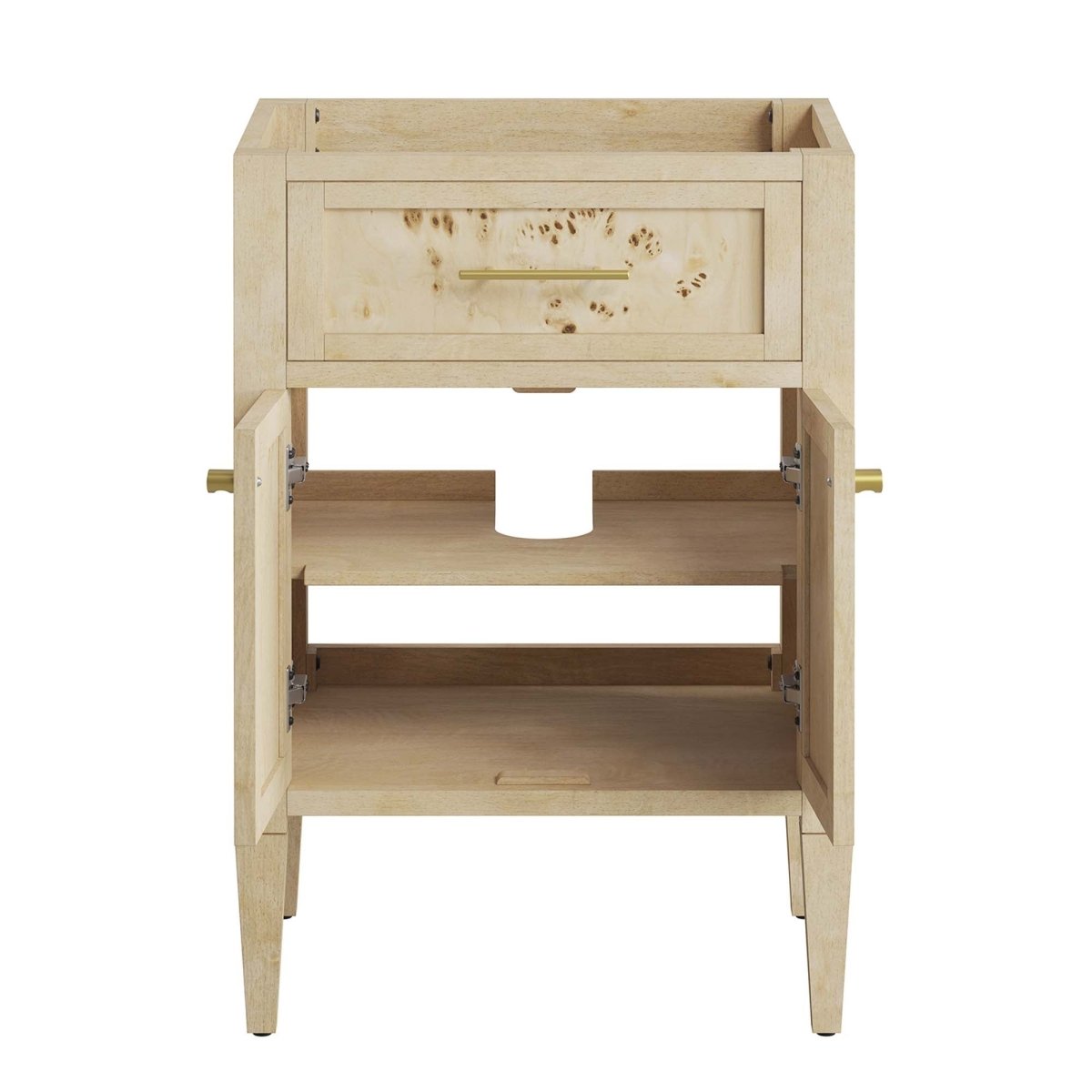 24" Burgundy Wood Bathroom Vanity Cabinet (Sink Basin Not Included) - Bathroom Fixtures - Alpine Outlets