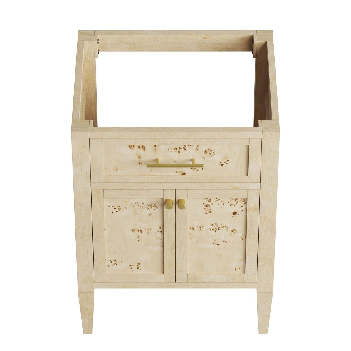 24" Burgundy Wood Bathroom Vanity Cabinet (Sink Basin Not Included) - Bathroom Fixtures - Alpine Outlets