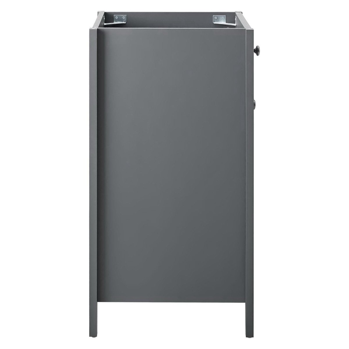 24" Gray Bathroom Vanity Cabinet with Soft-Close Doors - Bathroom Fixtures - Alpine Outlets