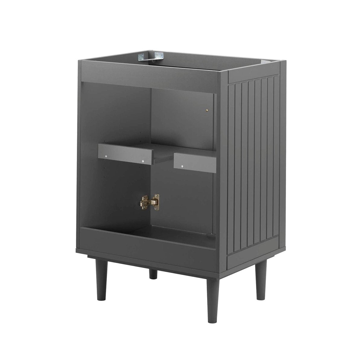 24" Gray Modern Bathroom Vanity Cabinet β Wood MDF - Bathroom Fixtures - Alpine Outlets