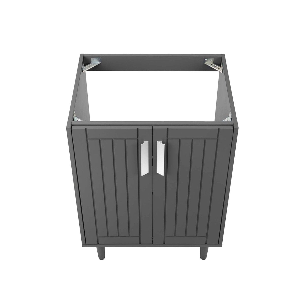 24" Gray Modern Bathroom Vanity Cabinet β Wood MDF - Bathroom Fixtures - Alpine Outlets