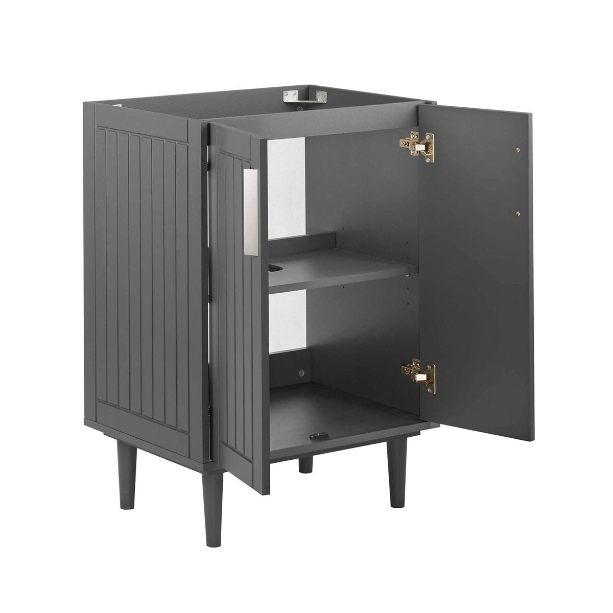 24" Gray Modern Bathroom Vanity Cabinet β Wood MDF - Bathroom Fixtures - Alpine Outlets