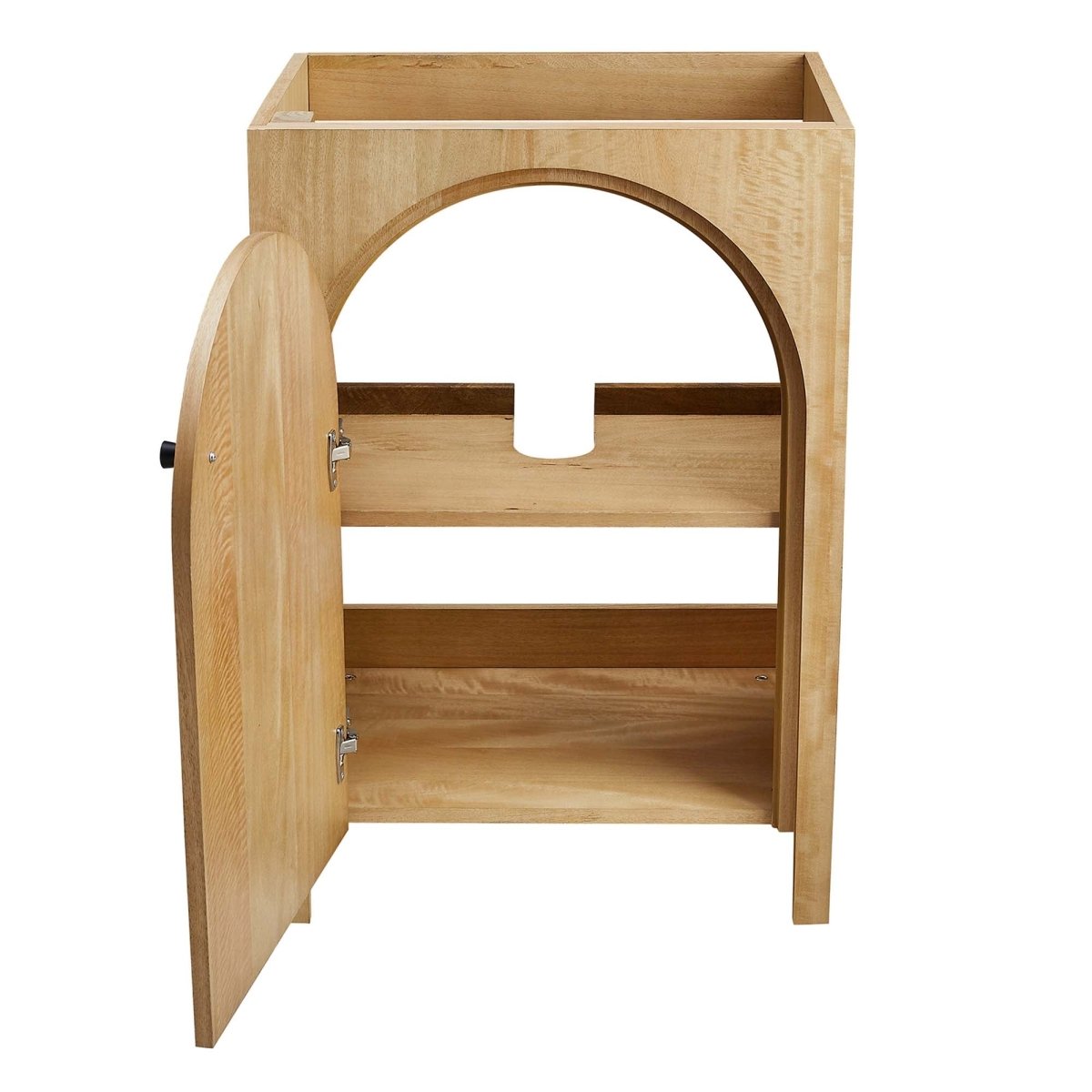 24" Oak Bathroom Vanity Cabinet – MDF and Mango Wood Veneer - Bathroom Fixtures - Alpine Outlets