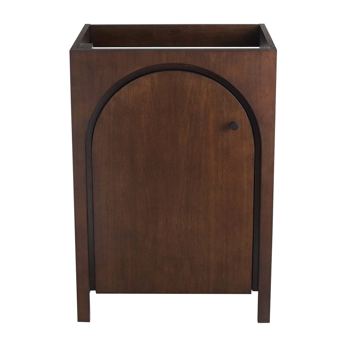 24" Walnut Bathroom Vanity Cabinet – MDF and Mango Wood Veneer - Bathroom Fixtures - Alpine Outlets