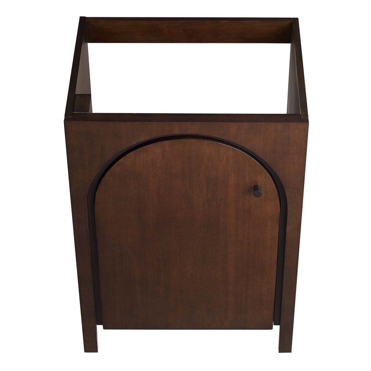 24" Walnut Bathroom Vanity Cabinet – MDF and Mango Wood Veneer - Bathroom Fixtures - Alpine Outlets