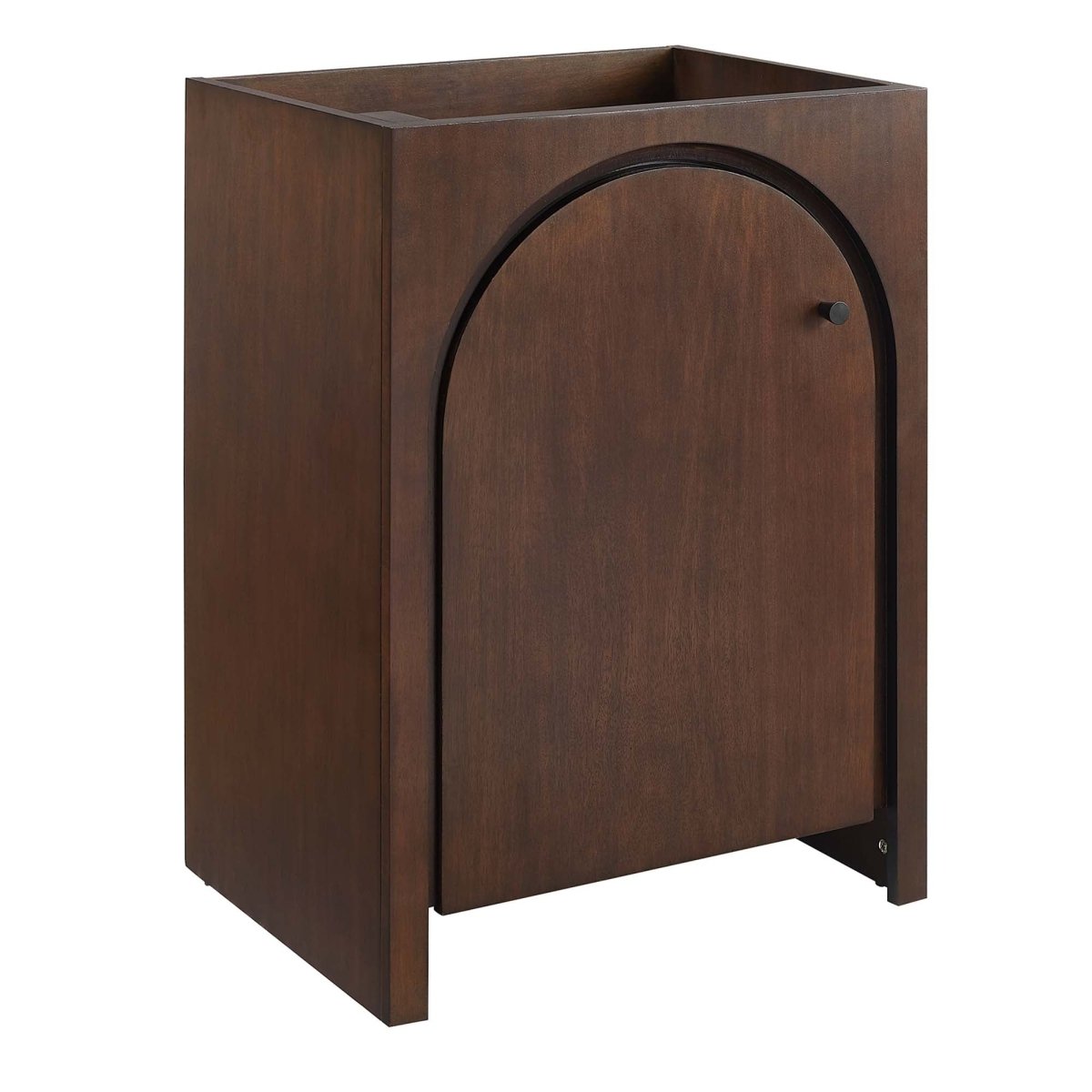 24" Walnut Bathroom Vanity Cabinet – MDF and Mango Wood Veneer - Bathroom Fixtures - Alpine Outlets