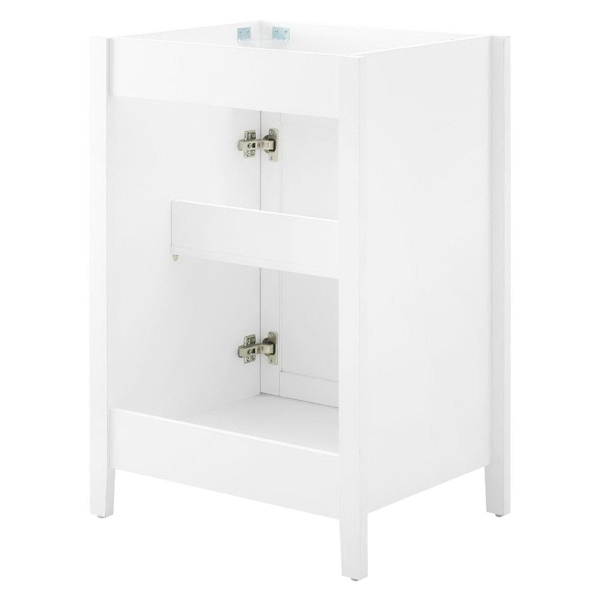 24" White Bathroom Vanity Cabinet with Soft-Close Doors - Bathroom Fixtures - Alpine Outlets