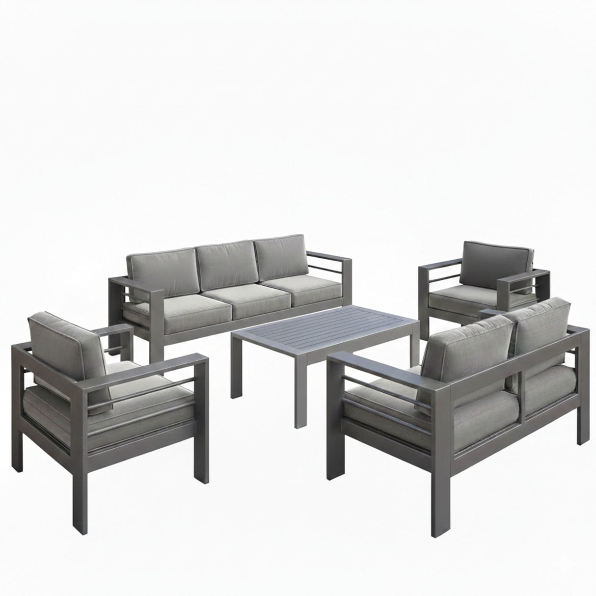 Outdoor Patio Set All-Weather With Thick Cushions