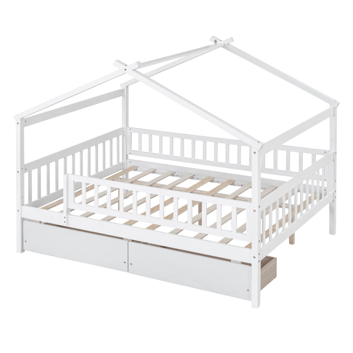 House Bed With 2 Drawers
