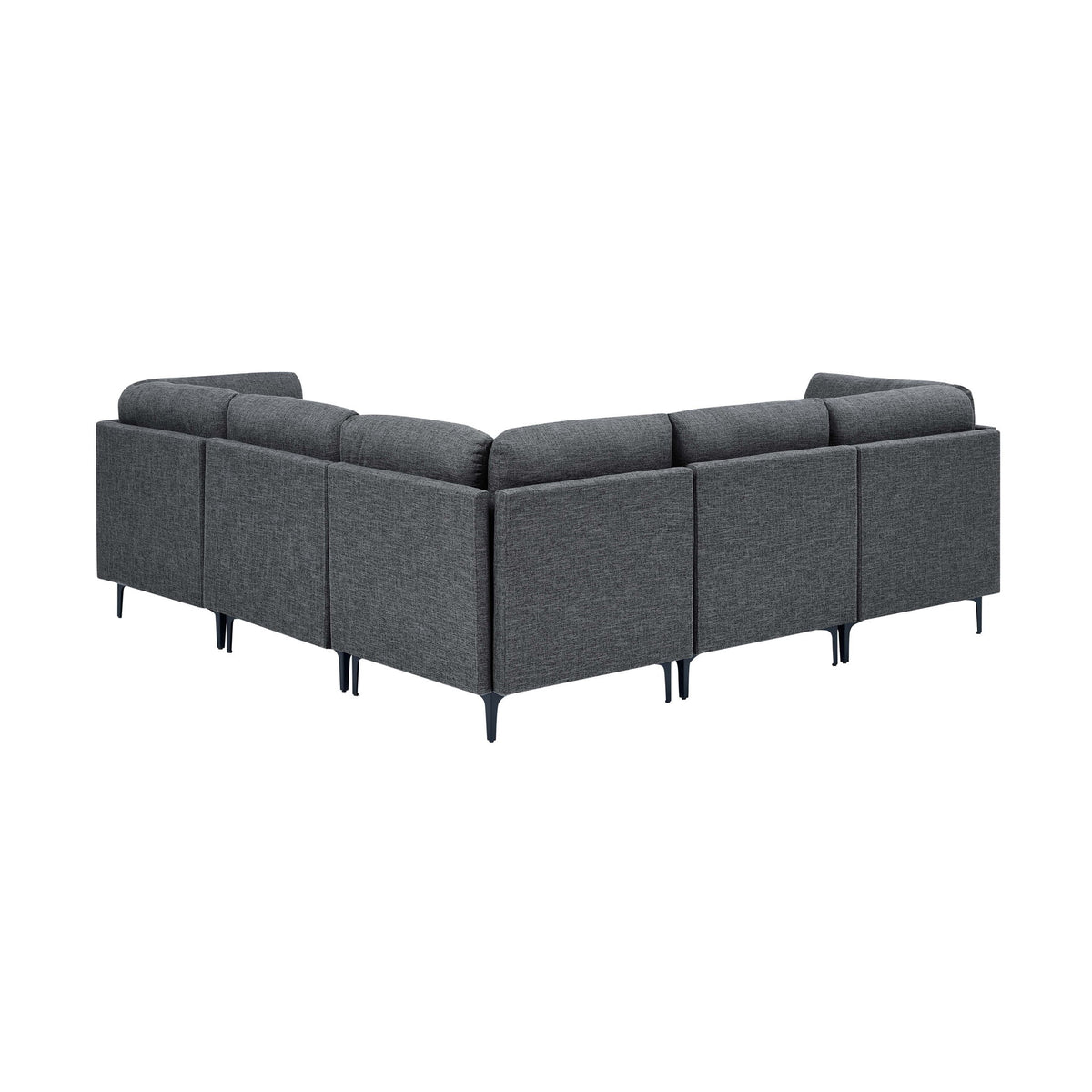 Upholstered Modular Sectional With Tall Legs