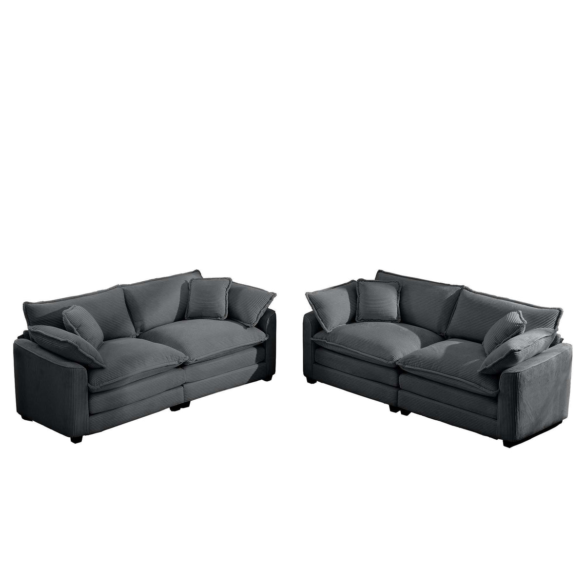 Elegant Oversized Sectional Sofa Set With Deep Seats And Flexible Layout