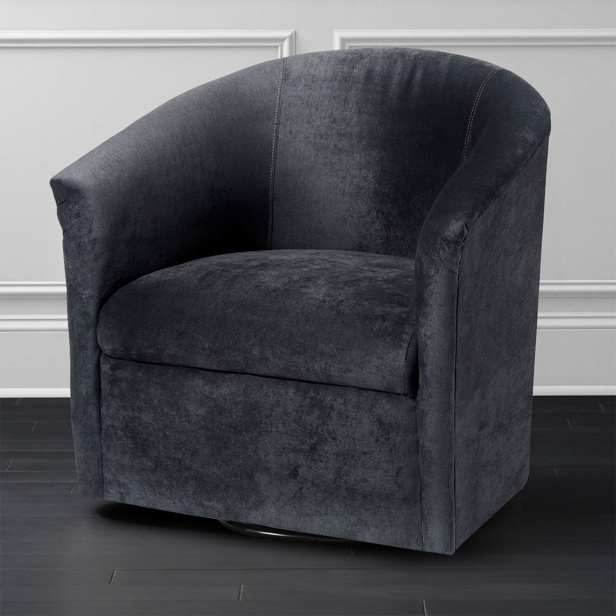 Eden - Swivel Chair With Upholstery And Hardwood Frame