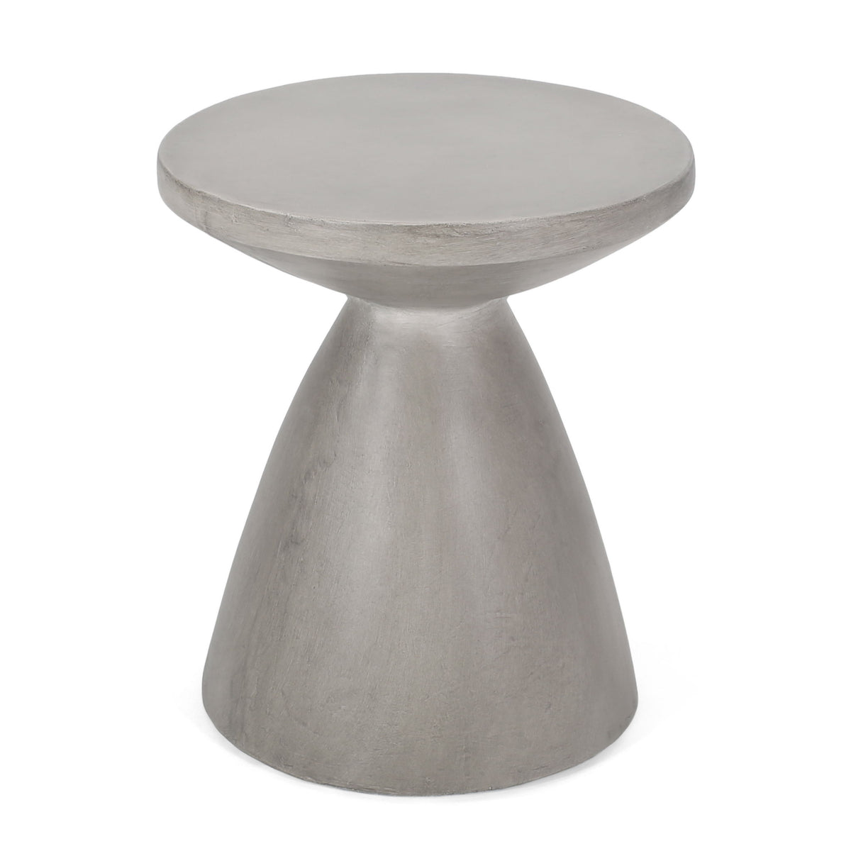 Outdoor Lightweight, Concrete Side Table - Light Gray