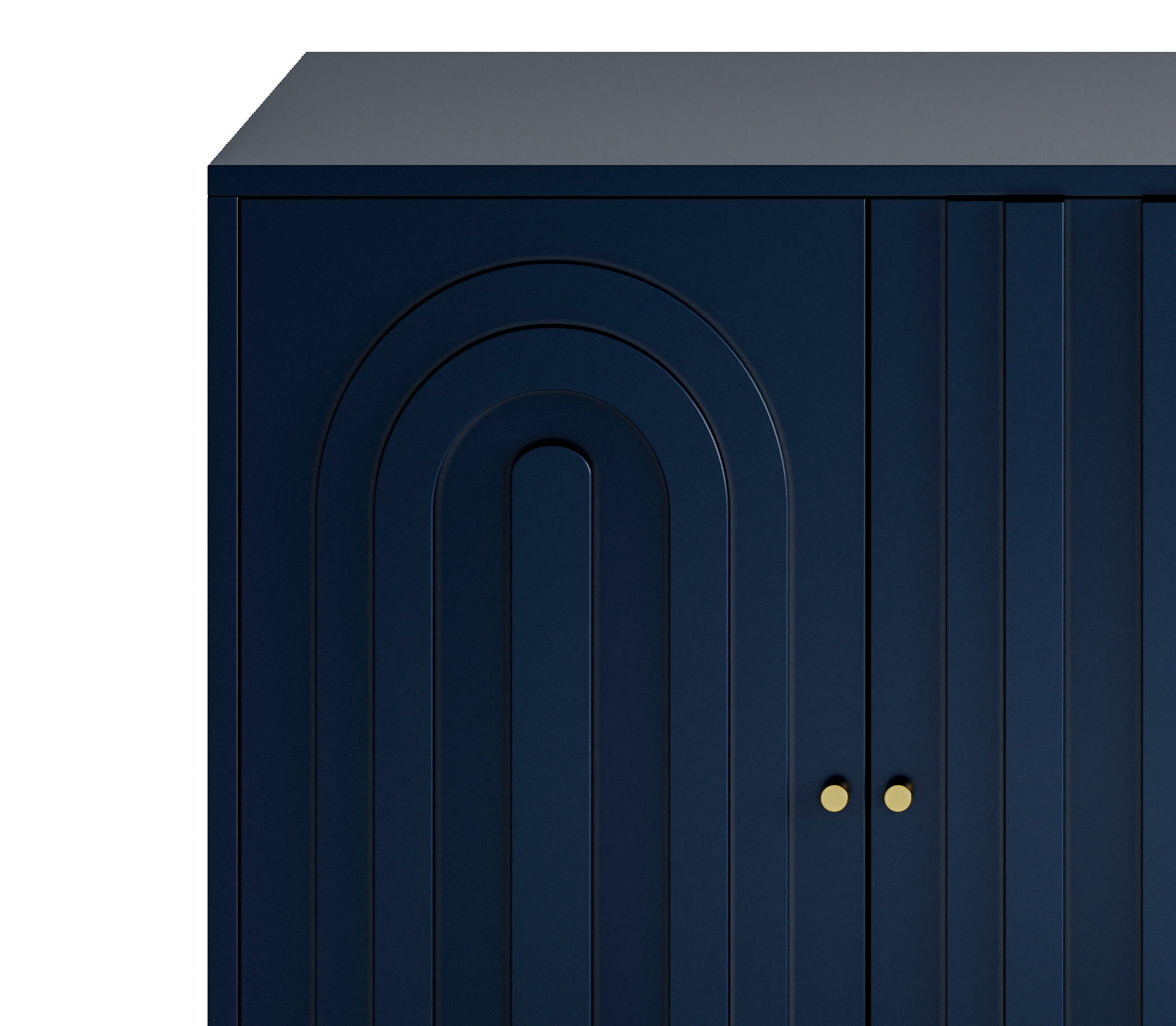 Modern 4 Door Sideboard Buffet Server Cabinet 60in x 33in