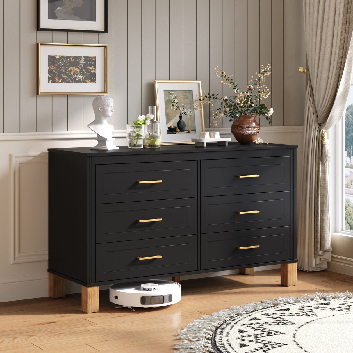 6 Drawer Double Dresser
