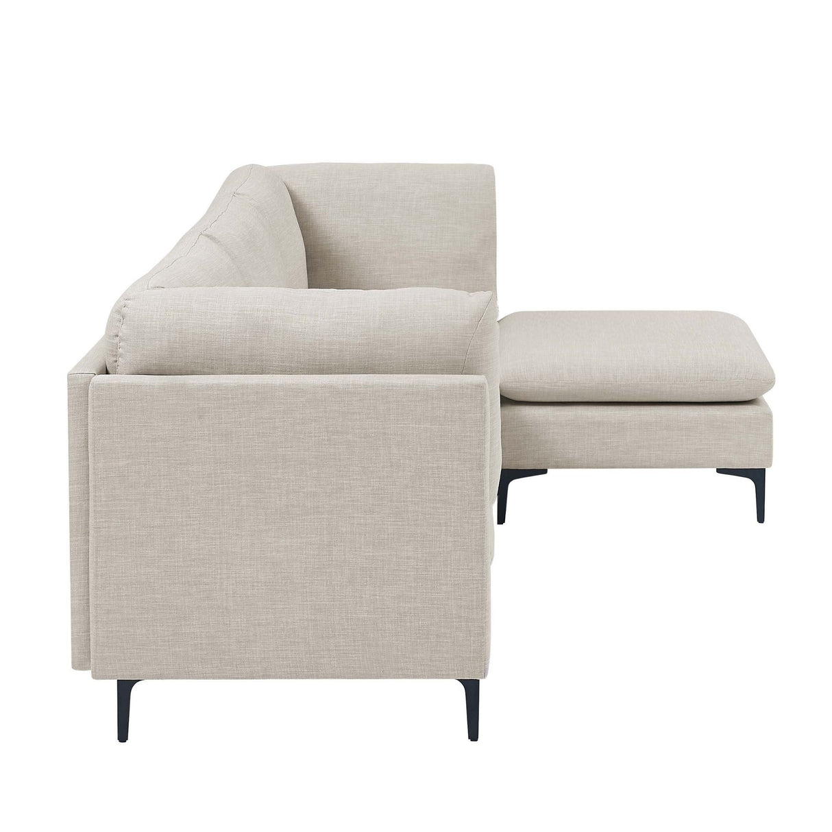 Upholstered Modular Sectional & Tall Legs