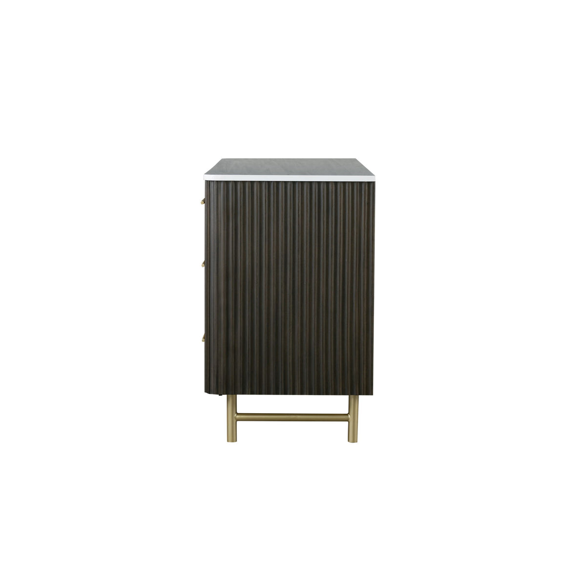Clayten - Dresser - Espresso / White Marble