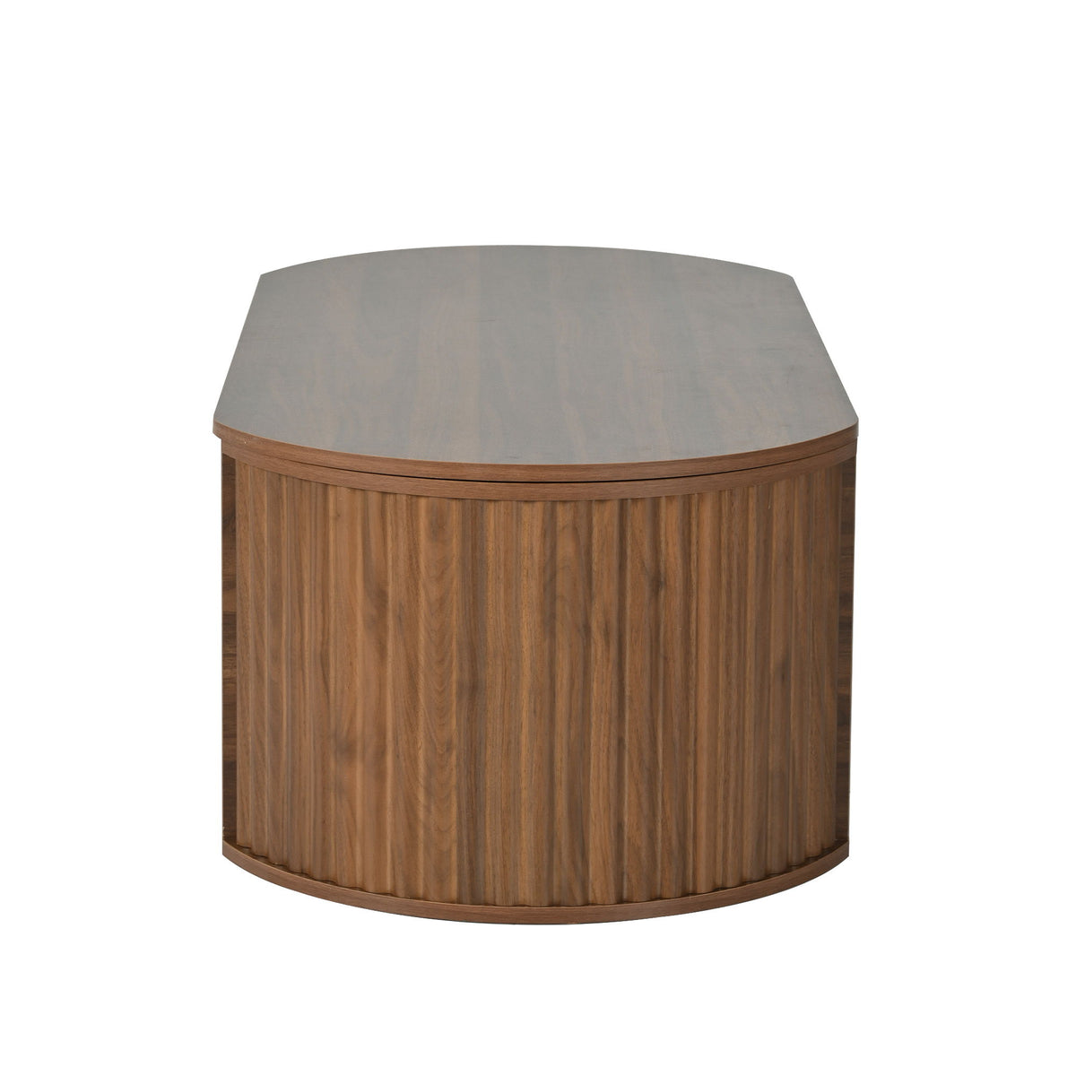 Lift Top Coffee Table With Hidden Compartment, Modern Oval Lift Tabletop For Home Living Room