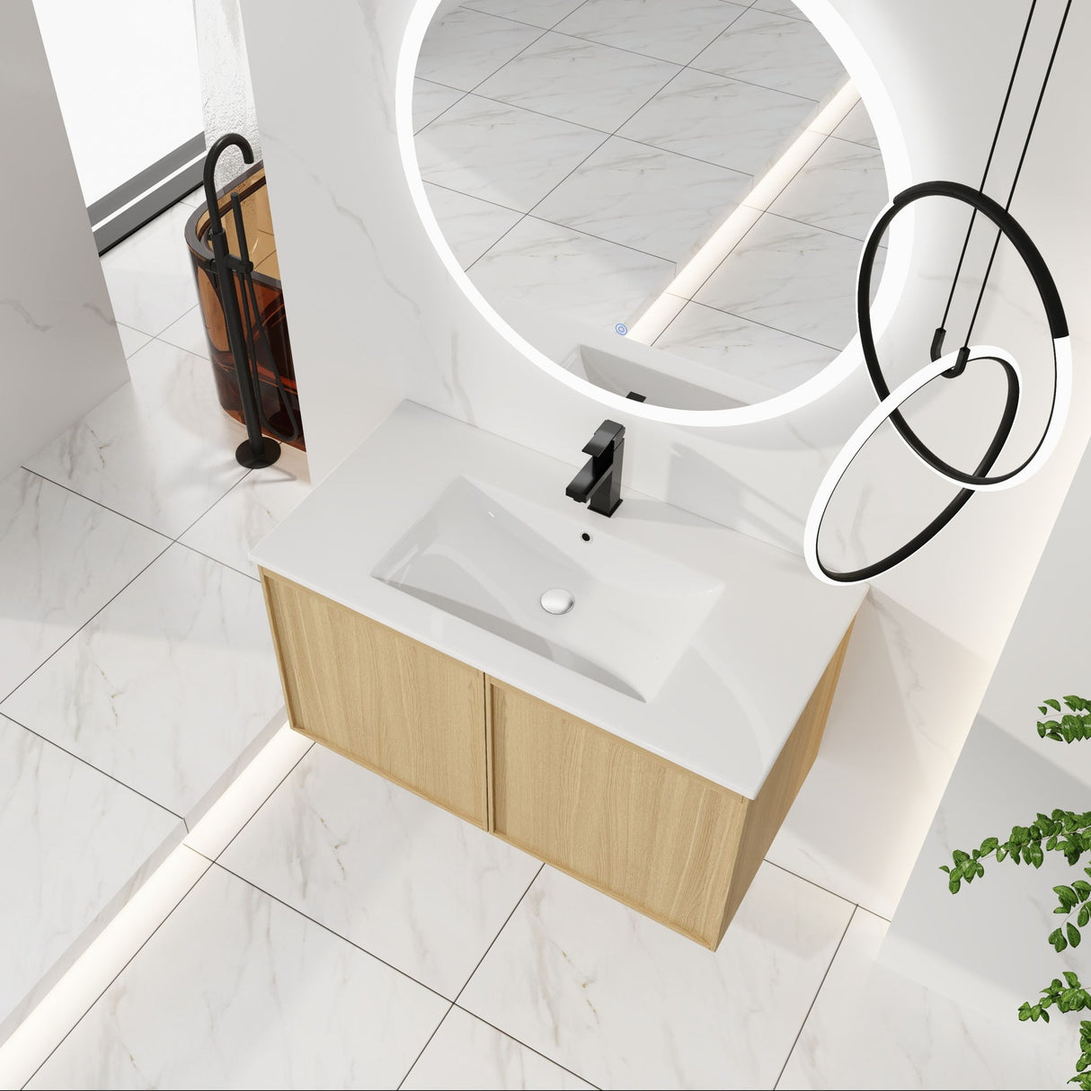 Floating Bathroom Vanity With Sink Combo