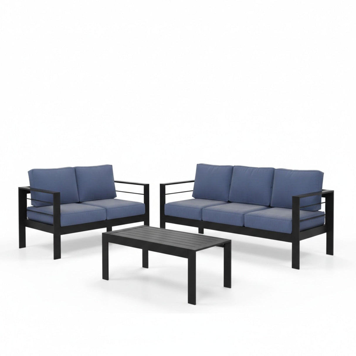 Outdoor Patio Set, All-Weather, Thick Cushions