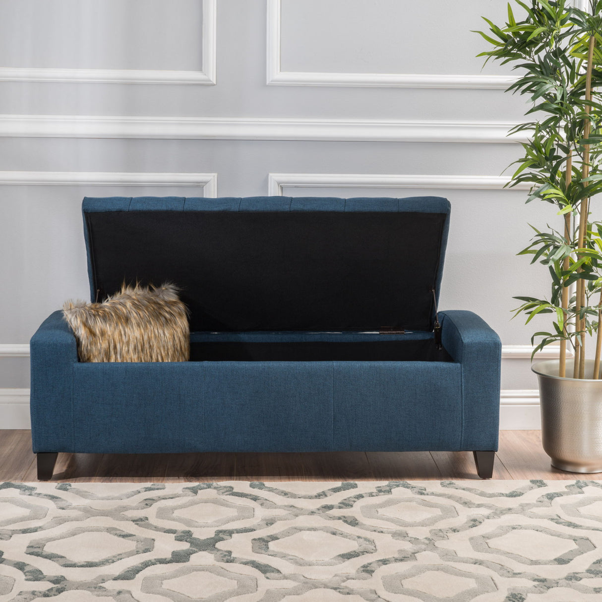 Guernsey - Ottoman Storage With Tufted Top