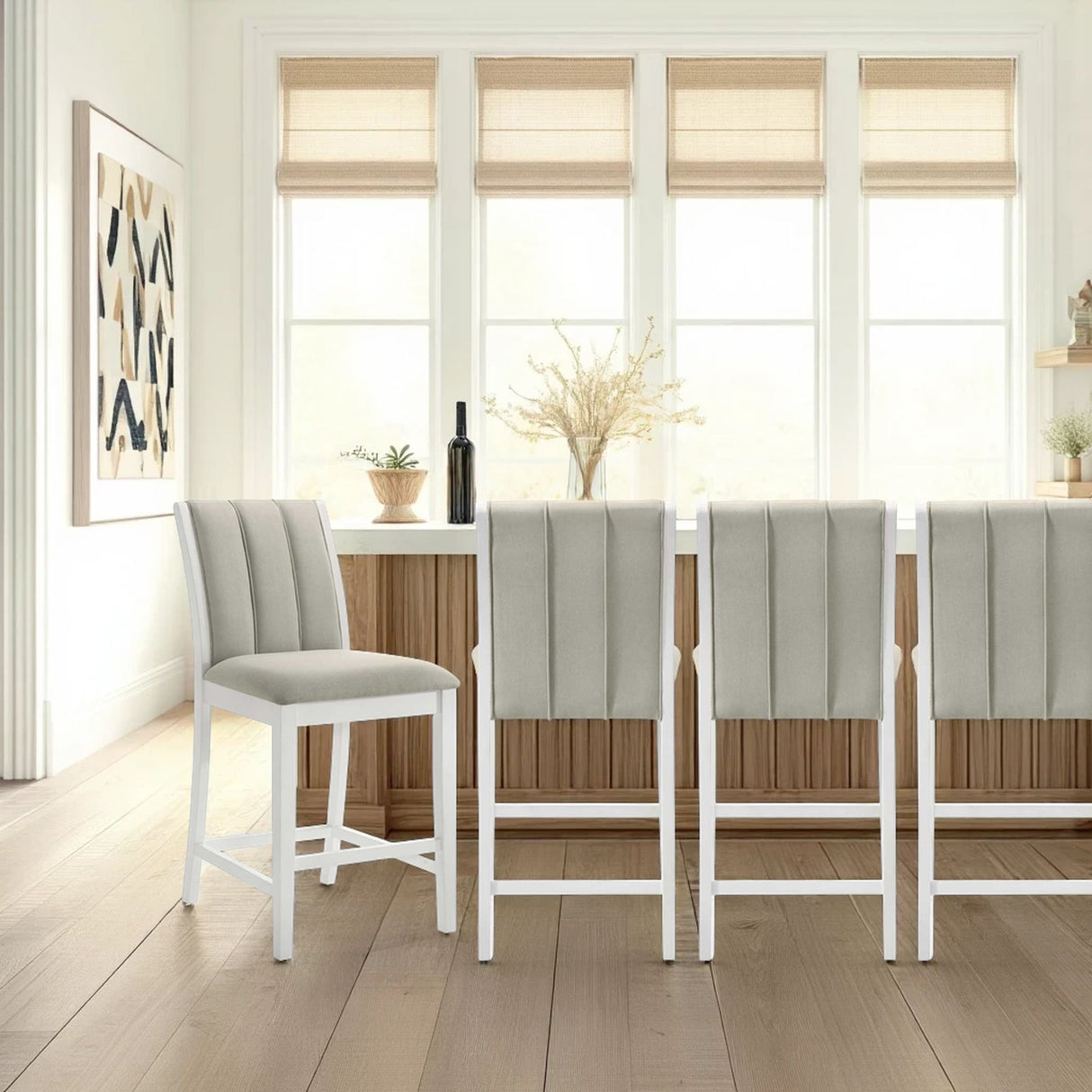 Nolan - 30" Bar Height Rubberwood Barstool