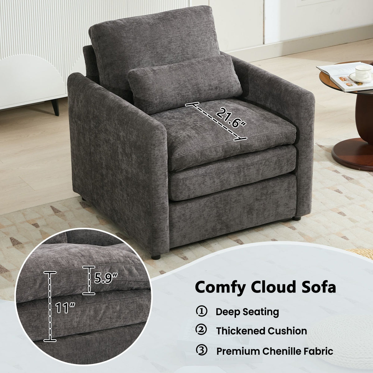 Cloud Sofa Set Couch For Living Room