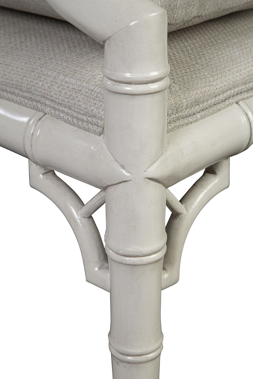 Durango - Arm Chair (Set of 2) - White / Pearl Silver