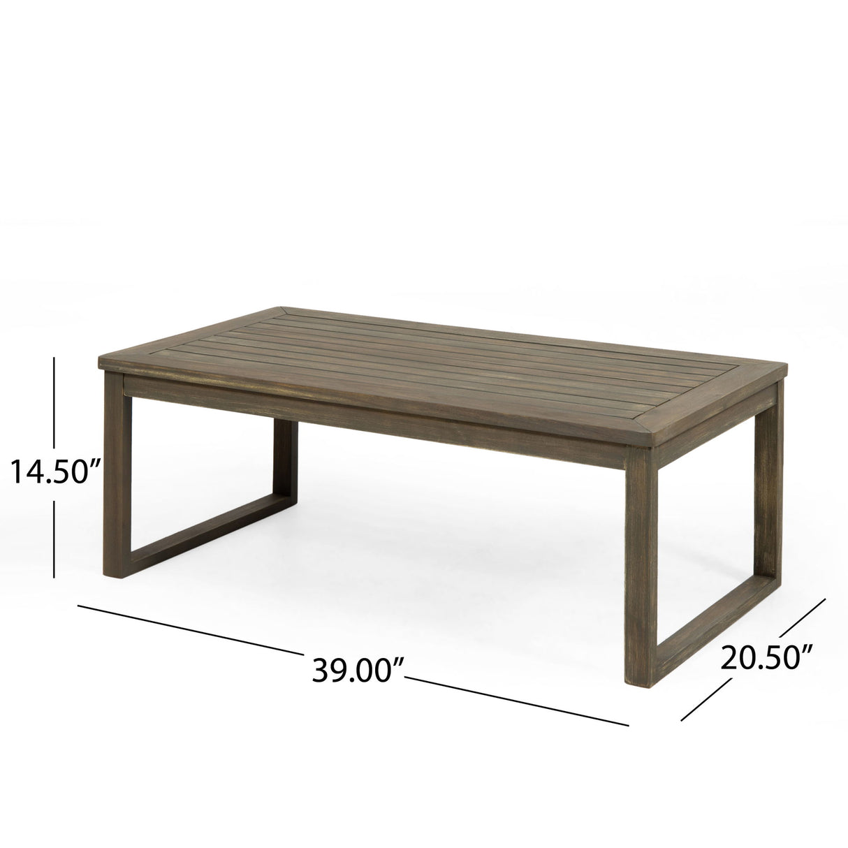 Samwell - Coffee Table & Loveseat Set With Water Resistant Cushions - Dark Gray