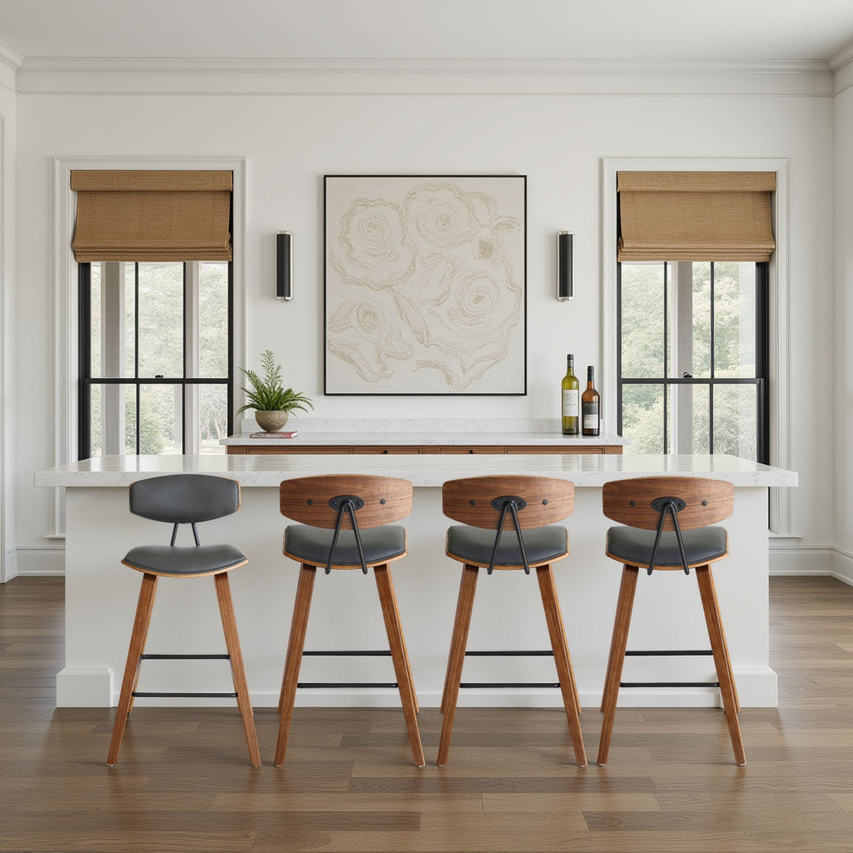 Fox - Mid-Century Bar Stool