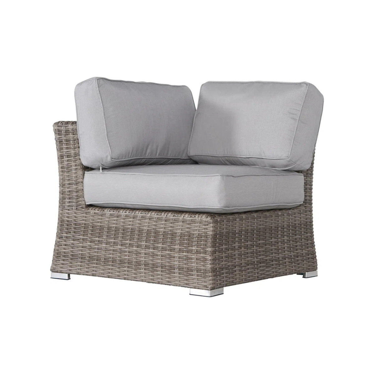 Outdoor Loveseat With Cushions - Gray / Gray Mix