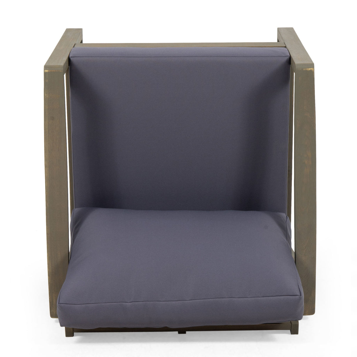 Samwell - Club Chair Outdoor Seating Acacia Wood - Dark Gray