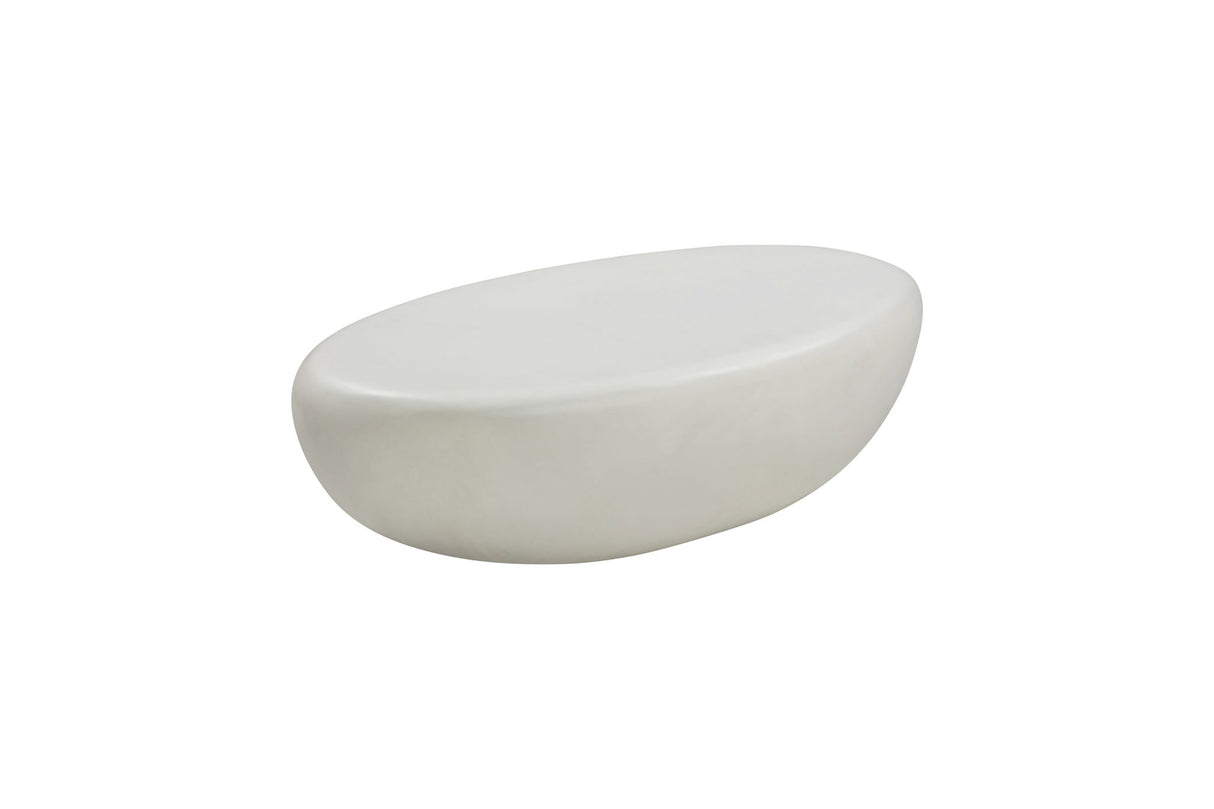 Zenstone - Indoor Outdoor 2-Piece Coffee Table Set - White Concrete Finish