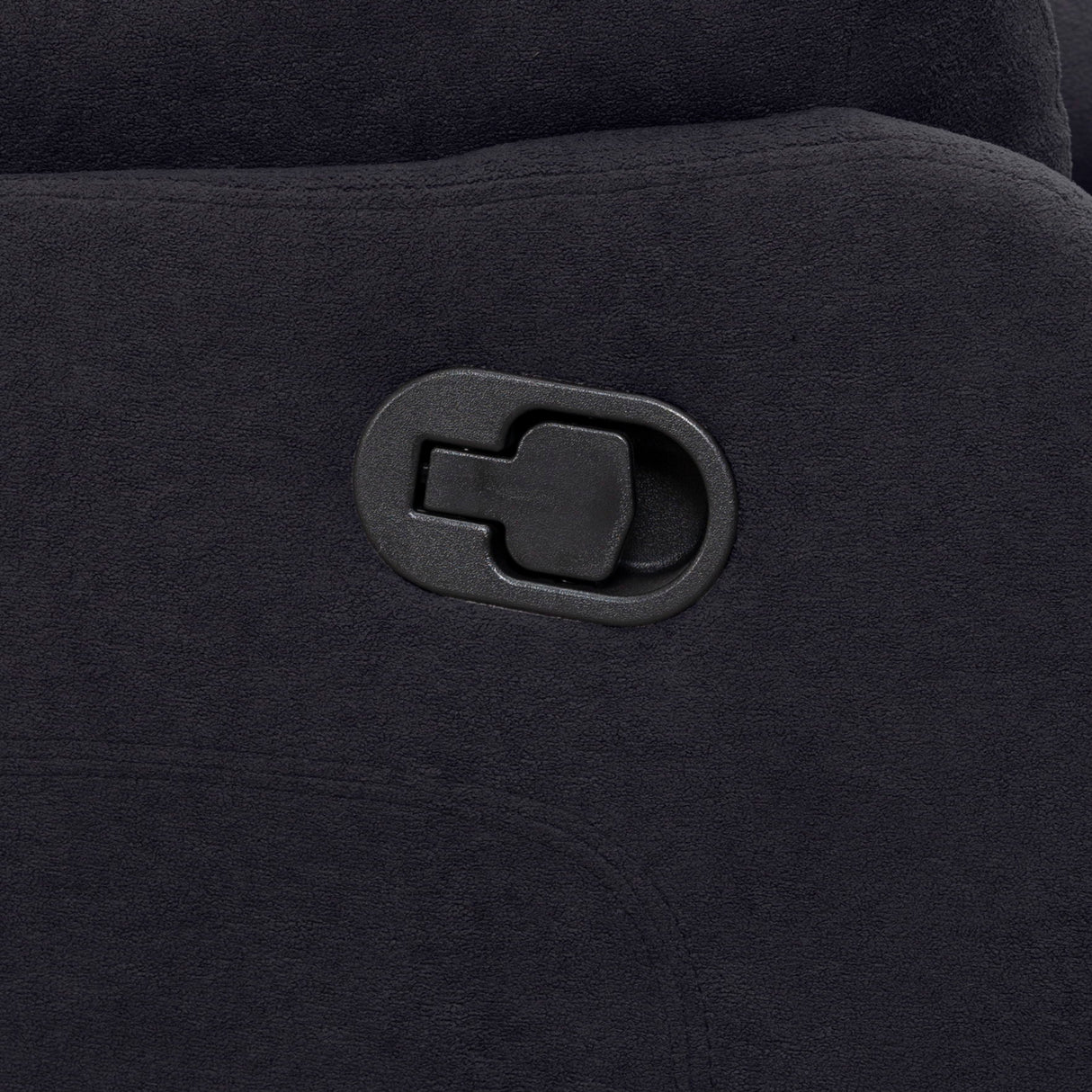 3 Seat Manual Reclining Sofa With Deep Recline - Black