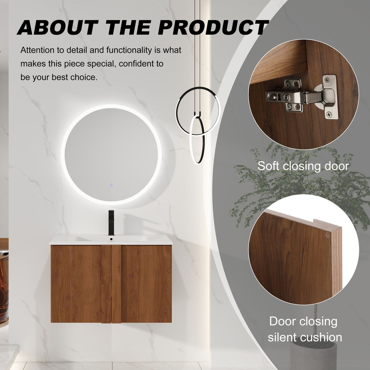 Floating Bathroom Vanity With Sink Combo