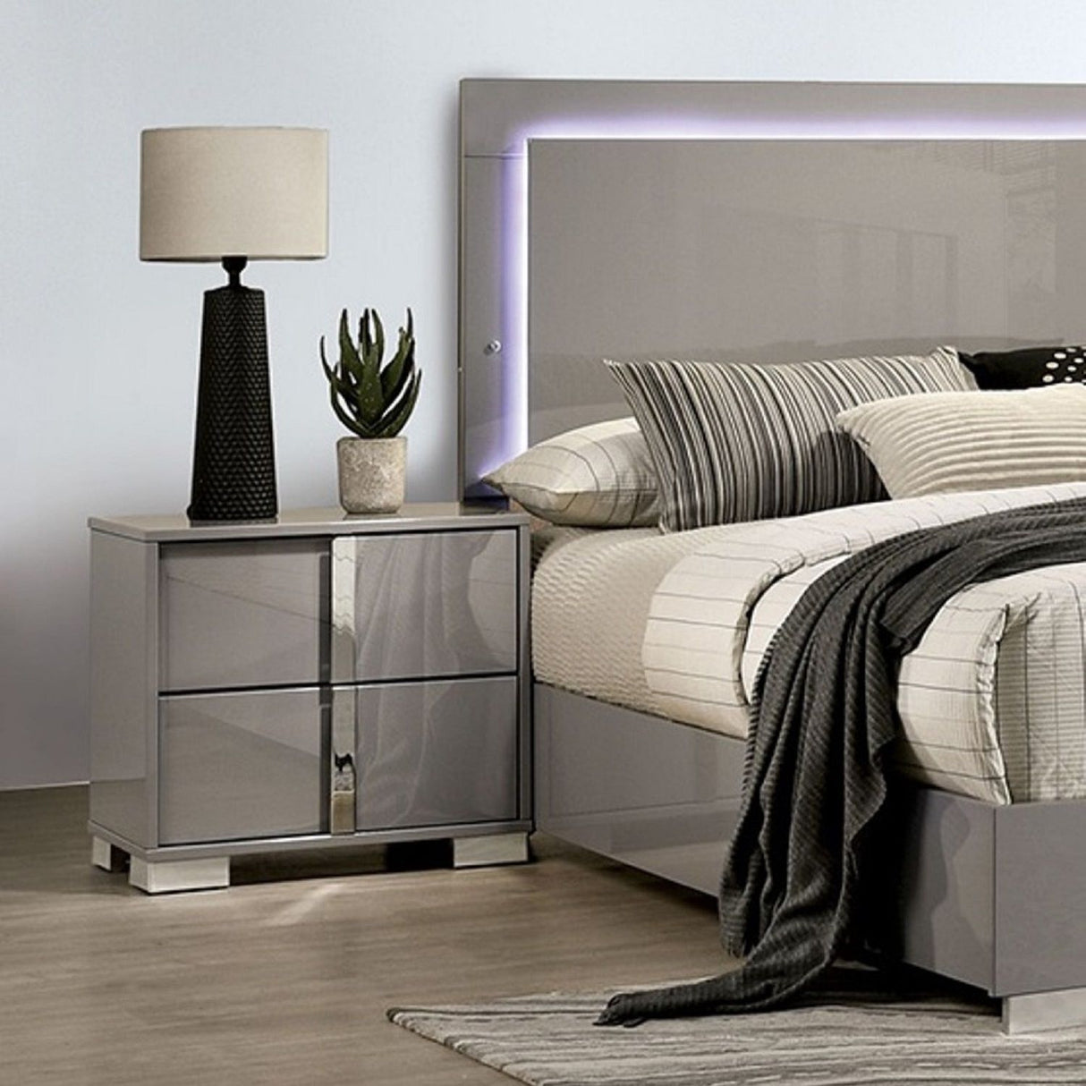 Nightstand With Vertical Handles
