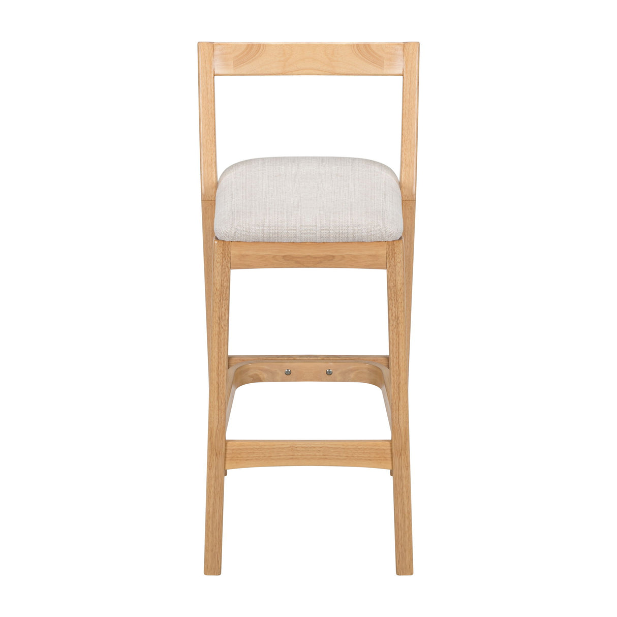 Jasper - Indoor Barstool With Upholstery (Set of 2) - Beige / Natural