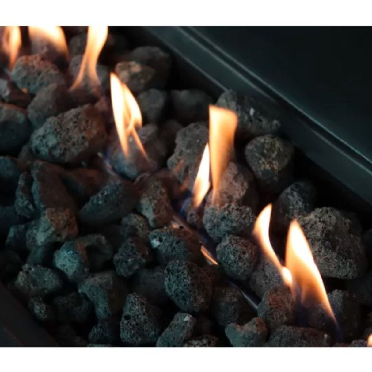 Propane Gas Fire Pit Table Outdoor Heater Reinforced Cement 42x24in