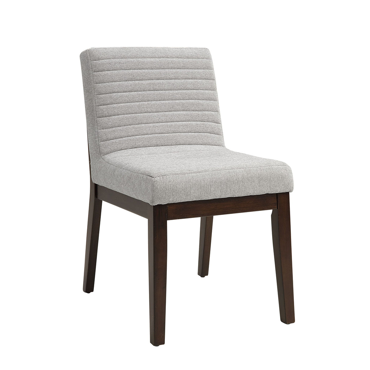Edwyn - Linen Side Chair (Set of 2) - Gray - Chair Sets - Alpine Outlets