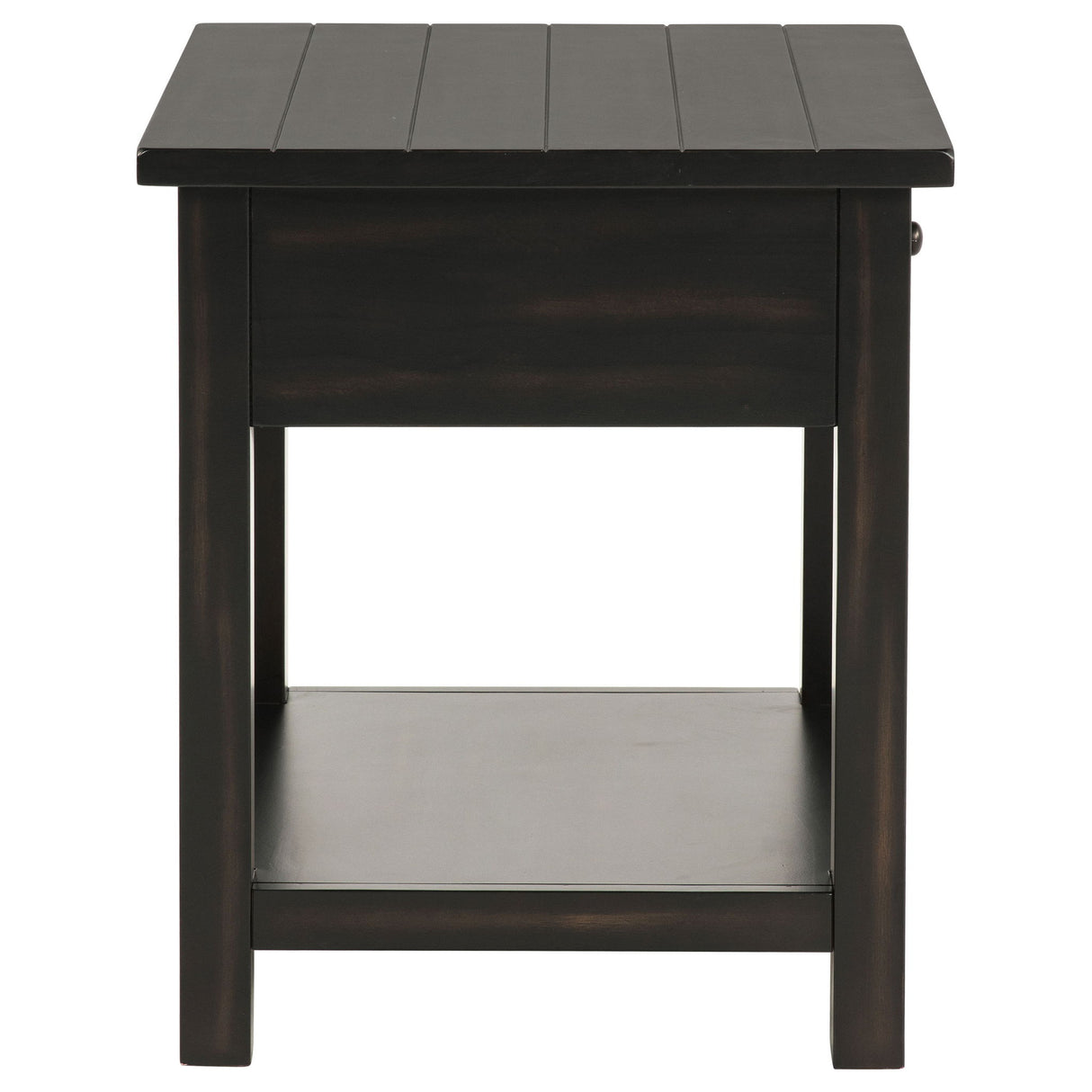 Castleton - 1 Drawer Wood End Table With Shelf
